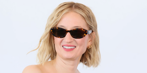Italian actress Alba Rohrwacher was seen wearing tortoise Prada PR 26ZS 14L09Z cat eye sunglasses at the 83rd Venice Film Festival, September 2026.