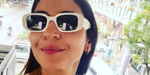 Bollywood actress Anushka Sharma was seen wearing white Prada PR 17WS 1425S0 sunglasses. Buy now online on Pretavoir