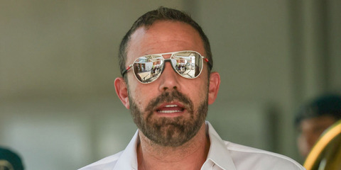 Ben Affleck was seen wearing Prada Linea Rossa SPS 53Z 5AV10J aviator sunglasses at the 83rd Venice Film Festival, September 2026