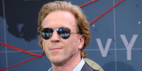 Actor and musician Damian Lewis was seen wearing Ray-Ban Aviator Silver Mirror RB 3025 W3277 sunglasses at the UK premiere of "Pressure".
