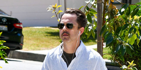 Actor Giovanni Ribisi was seen wearing Ray-Ban Caravan RB 3136 181 sunglasses in Los Angeles