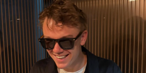 Danish tennis player Holger Rune was seen wearing black Oliver Peoples N.04 Sun OV5552SU 1731/P2 Polarised sunglasses in his Instagram post, April 2026.
