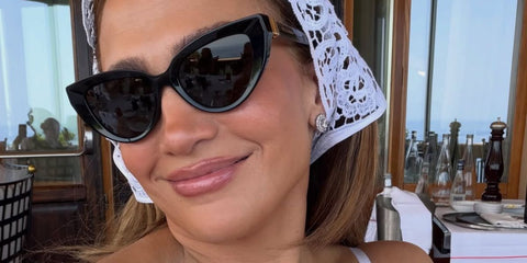 Jennifer Lopez was seen wearing black Dolce&Gabbana DG4497 501/87 cat eye sunglasses following Dolce & Gabbana Alta Moda presentation in Taormina, italy, July 2026.