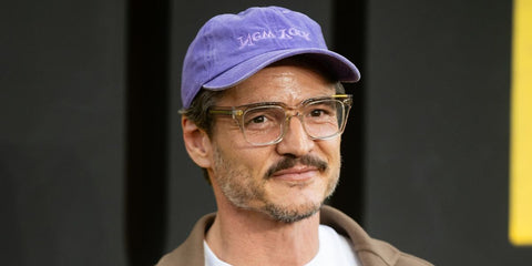 Pedro Pascal is wearing Ollice OV5564SU 1757/P1 as Opticals at the "Thunderbolts*" UK Special Screening l Screening at Cineworld Leicester Square on April 22, 2025 in London, England, wearing Protect the Dolls t-shirt