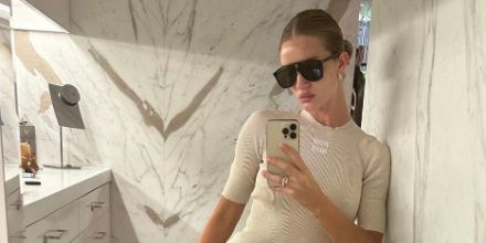Saint Laurent Sun SL 596 Dune 001 - As Seen On Rosie Huntington-Whiteley & Angelina Jolie