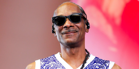 Snoop Dogg was seen wearing matte black Ray-Ban Meta Wayfarer Gen 2 RW4012 601S/T3 Polarised Smart Glasses onstage during day 1 of Coachella Music Festival 2026