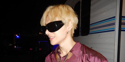 South Korean singer Taemin of SHINee was seen wearing black Saint Laurent Sun SL 901 HOWL 001 sunglasses in his Instagram post, April 2026.