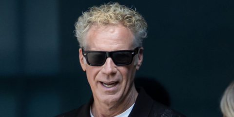 Will Ferrell was seen wearing black Police Supernova 1 SPLQ87 0700 sunglasses at Netflix's "The Hawk" bus tour in Philadelphia, July 2026
