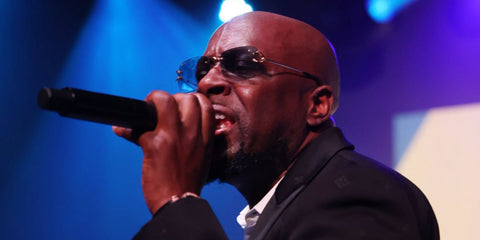 Wyclef Jean was seen wearing gold Cartier C Decor CT0330S 007 / 008 sunglasses with grey gradient lenses and logo during his performance at "The Power To The Patients" Event at Hamilton Live in Washington DC 